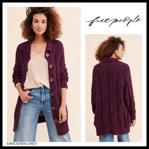 FREE PEOPLE BOHO CARDI LONG CARDIGAN DUSTER A2C